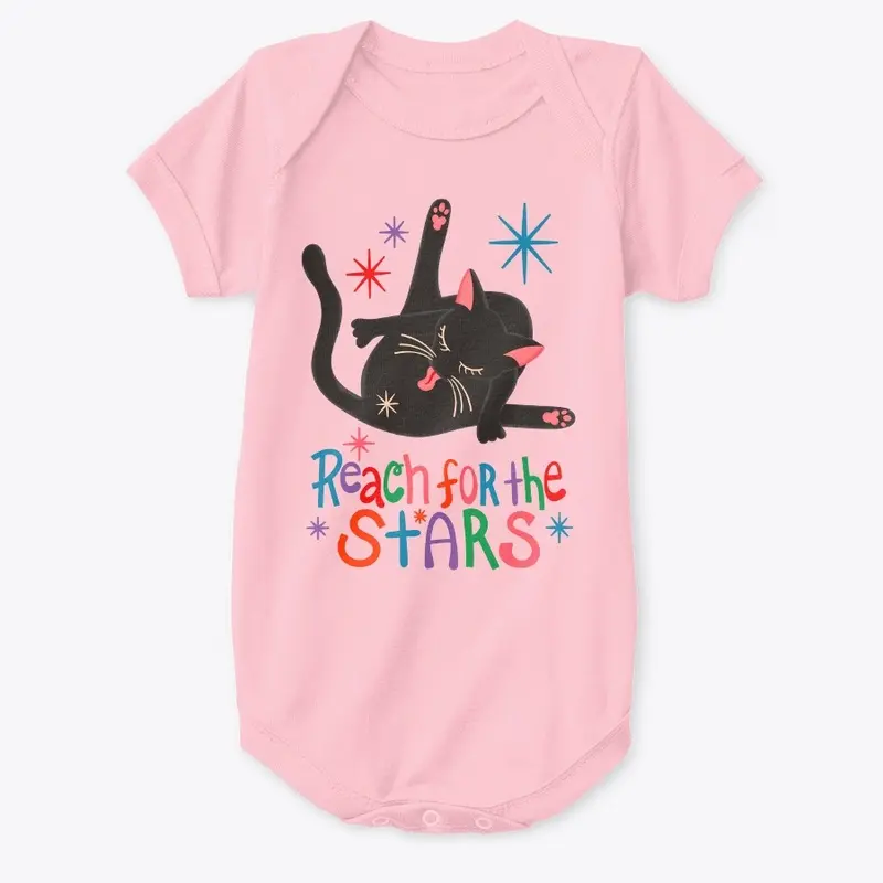 Reach For The Stars - Funny Cat Butt Pun