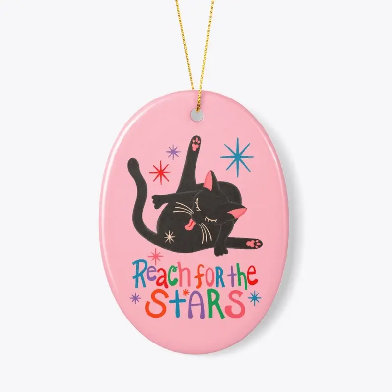 Reach For The Stars - Funny Cat Butt Pun