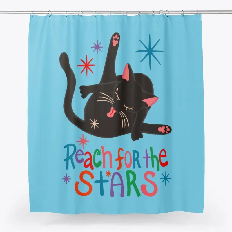 Reach For The Stars - Funny Cat Butt Pun